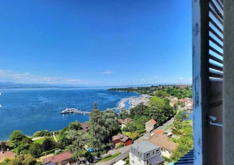 Appartement Avec Vue 180 Sur Le Lac Leman Thonon-les-Bains Exteriér fotografie